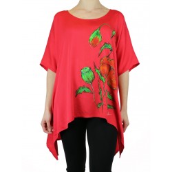 An airy summer blouse hand-painted Naturally Podlasek