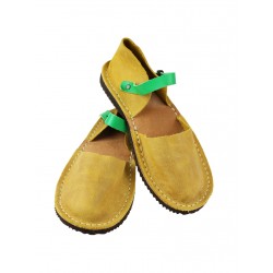 Yellow women's sandals from the Trek studio
