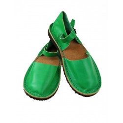 Green women's sandals from the Trek studio