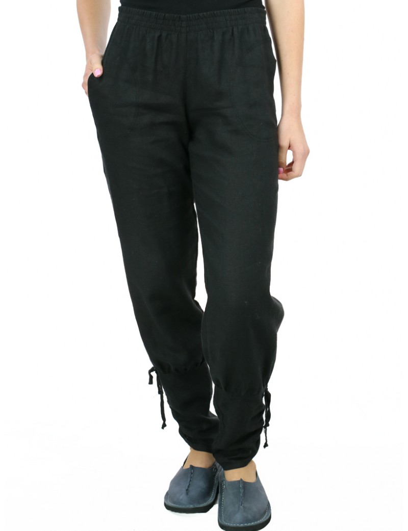 Buy Women's Black Linen Trousers Online