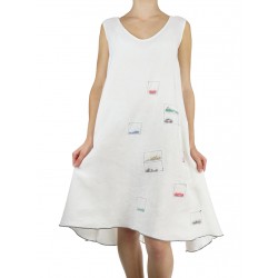 Biała sukienka na lato "Meggi" NP