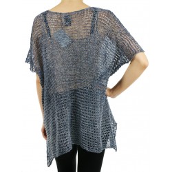 Knitted linen blouse made by the studio "Linen Island"