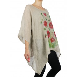 Hand-painted linen blouse NP