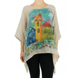 Hand painted linen blouse NP