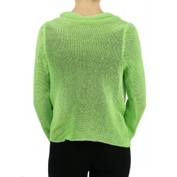 Celadon linen sweater made by "Linen Island"