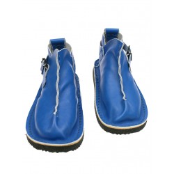 Ręcznie robione niebieskie buty Vagabond.