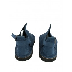 Hand-made navy blue Vagabond shoes.