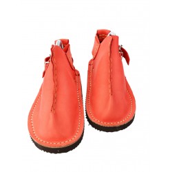 Orange handmade Vagabond shoes.
