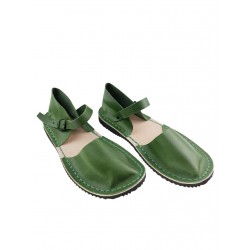 Green women's sandals from the Trek studio