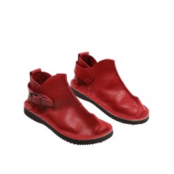 Ręcznie robione skórzane czerwone buty Vagabond.