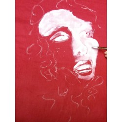 Malowana twarz inspirowana malarstwem Dominika Jasińskiego.