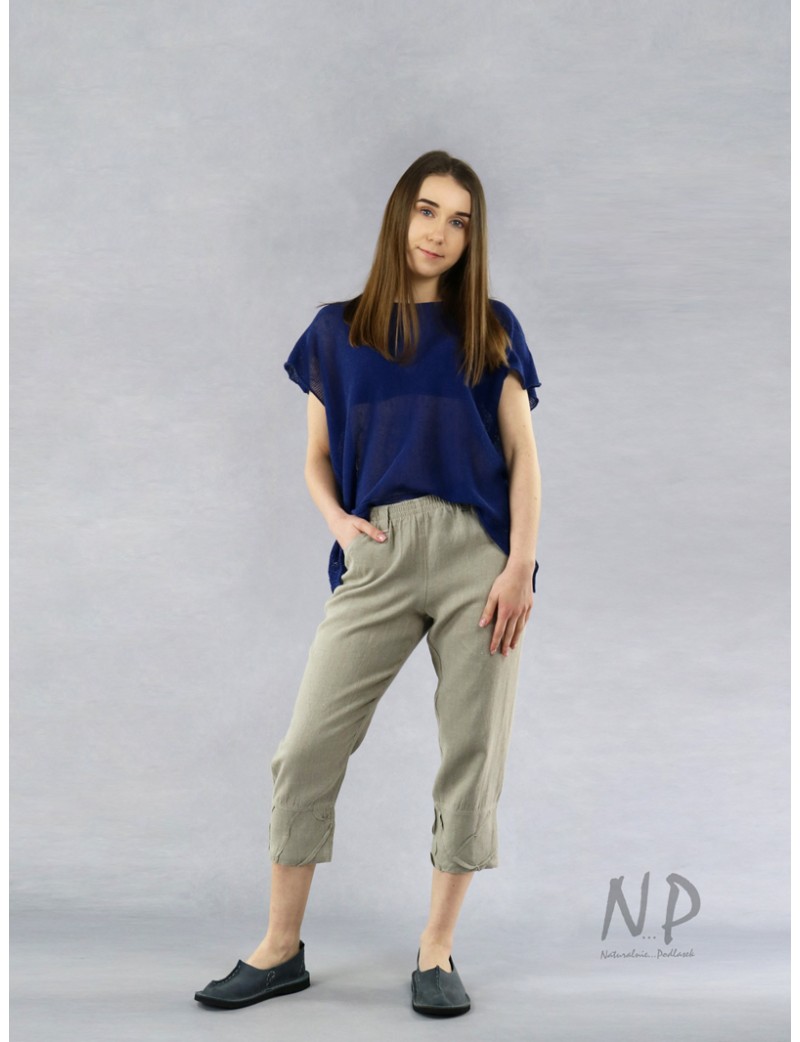 Nydia Our Newest Knee Length Crop Capri with POCKETS! – Cottonways
