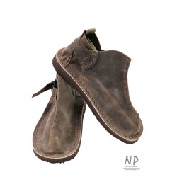Ręcznie robione brązowe skórzane buty Vagabond