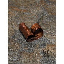 Handmade unique ring made of copper sheet