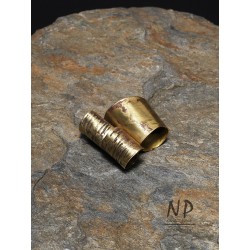 Handmade unique ring made of brass sheet