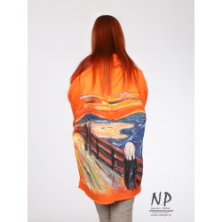 Ręcznie malowana kurtka koszulowa z tkaniny bawełnianej