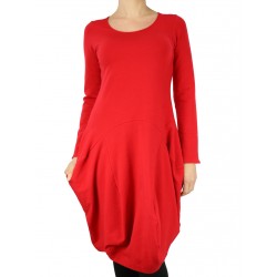 Czerwona sukienka bawełniana