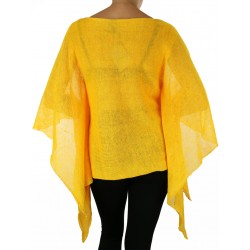 Yellow linen blouse