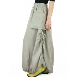 Avant-garde linen skirt