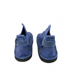 Handmade Vagabond leather shoes in dark blue color.